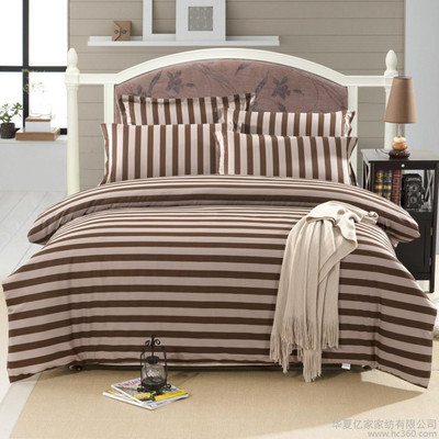 供应华夏亿家家纺无印良品风格床上用品四件套，打造简约舒适的居家睡眠体验